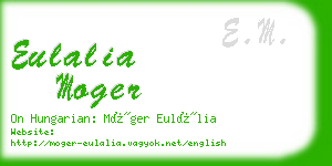 eulalia moger business card